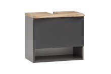 Waschtisch-Set >Kaprun< (B/H/T: 61x55x47 cm) in graphit - 61x55x47 (BxHxT)