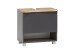Waschtisch-Set >Kaprun< (B/H/T: 61x55x47 cm) in graphit - 61x55x47 (BxHxT)