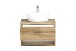 Waschtisch-Set >Kaprun< (B/H/T: 61x200x47 cm) in wotaneiche - 61x200x47 (BxHxT)