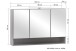 Waschtisch-Set >Kaprun< (B/H/T: 101x200x47 cm) in graphit - 101x200x47 (BxHxT)