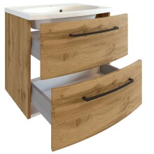 Waschtisch-Set >Manchester< (B/H/T: 60x54x45 cm) in wotaneiche aus MDF