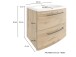 Waschtisch-Set >Manchester< (B/H/T: 60x54x45 cm) in wotaneiche aus MDF
