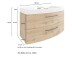 Waschtisch-Set >Manchester< (B/H/T: 100x59x50 cm) in wotaneiche aus MDF