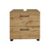 Waschbeckenunterschrank >Manchester< (B/H/T: 60x55x35 cm) in wotaneiche aus MDF