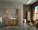 Waschbeckenunterschrank >Manchester< (B/H/T: 60x55x35 cm) in wotaneiche aus MDF
