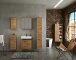 Waschbeckenunterschrank >Manchester< (B/H/T: 60x55x35 cm) in wotaneiche aus MDF