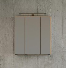 Badezimmerspiegelschrank >Manchester< (B/H/T: 60x64x20 cm) in wotaneiche