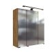 Badezimmerspiegelschrank >Manchester< (B/H/T: 60x64x20 cm) in wotaneiche