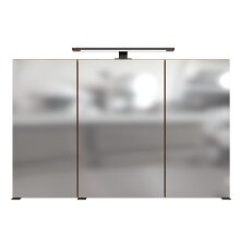 Badezimmerspiegelschrank >Manchester< (B/H/T: 100x64x20 cm) in wotaneiche