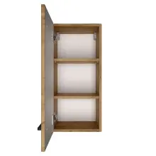 Hängeschrank >Manchester< (B/H/T: 30x64x20 cm) in wotaneiche - 30x64x20 (BxHxT)