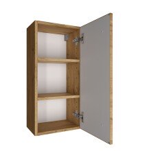 Hängeschrank >Manchester< (B/H/T: 30x64x20 cm) in wotaneiche - 30x64x20 (BxHxT)