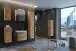 Hängeschrank >Manchester< (B/H/T: 30x64x20 cm) in wotaneiche - 30x64x20 (BxHxT)