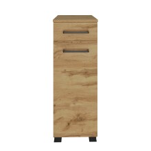 Waschbeckenunterschrank >Manchester< (B/H/T: 30x79x35 cm) in wotaneiche aus MDF