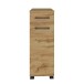 Waschbeckenunterschrank >Manchester< (B/H/T: 30x79x35 cm) in wotaneiche aus MDF