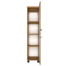 Midischrank >Manchester< (B/H/T: 30x130x35 cm) in wotaneiche - 30x130x35 (BxHxT)