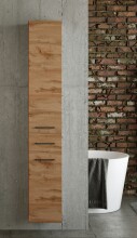 Seitenschrank >Manchester< (B/H/T: 30x180x35 cm) in wotaneiche aus MDF