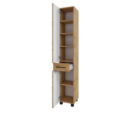 Seitenschrank >Manchester< (B/H/T: 30x180x35 cm) in wotaneiche aus MDF