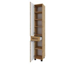 Seitenschrank >Manchester< (B/H/T: 30x180x35 cm) in wotaneiche aus MDF