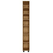 Seitenschrank >Manchester< (B/H/T: 25x180x33 cm) in wotaneiche aus MDF