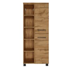 Midischrank >Manchester< (B/H/T: 55x130x33 cm) in wotaneiche - 55x130x33 (BxHxT)