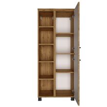 Midischrank >Manchester< (B/H/T: 55x130x33 cm) in wotaneiche - 55x130x33 (BxHxT)