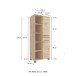 Midischrank >Manchester< (B/H/T: 55x130x33 cm) in wotaneiche - 55x130x33 (BxHxT)