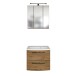 Waschtisch-Set >Manchester< (B/H/T: 60x200x45 cm) in wotaneiche aus MDF