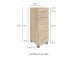 Waschtisch-Set >Manchester< (B/H/T: 90x200x45 cm) in wotaneiche aus MDF