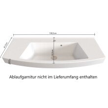 Waschtisch-Set >Manchester< (B/H/T: 100x200x50 cm) in wotaneiche aus MDF