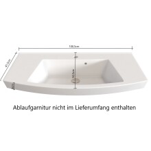 Waschtisch-Set >Manchester< (B/H/T: 130x200x50 cm) in wotaneiche aus MDF