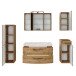 Waschtisch-Set >Manchester< (B/H/T: 130x200x50 cm) in wotaneiche aus MDF
