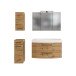 Waschtisch-Set >Manchester< (B/H/T: 130x200x50 cm) in wotaneiche aus MDF