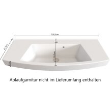 Waschtisch-Set >Manchester< (B/H/T: 160x200x50 cm) in wotaneiche aus MDF