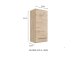 Waschtisch-Set >Manchester< (B/H/T: 160x200x50 cm) in wotaneiche aus MDF