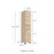Waschtisch-Set >Manchester< (B/H/T: 160x200x50 cm) in wotaneiche aus MDF