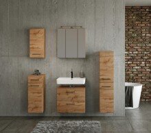 Waschtisch-Set >Manchester< (B/H/T: 60x200x35 cm) in wotaneiche aus MDF