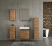 Waschtisch-Set >Manchester< (B/H/T: 60x200x35 cm) in wotaneiche aus MDF