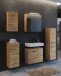 Waschtisch-Set >Manchester< (B/H/T: 90x200x35 cm) in wotaneiche aus MDF