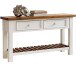 Anrichte >Boscobe< in Weiß aus Massivholz - 130x75x40cm (BxHxT)