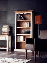 Bücherregal >Boscobe< in Weiß aus Massivholz - 92x183x36cm (BxHxT)