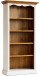 Bücherregal >Boscobe< in Weiß aus Massivholz - 92x183x36cm (BxHxT)