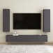 TV-Board >Irxleben-I< (B/H/T: 30x110x30 cm) in Grau - 30x110x30cm (BxHxT)