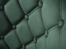 Stuhl >GRANBY< (2er Set) (B/H/T: 57x93x61 cm) in grün aus Metall, Samt - 57x93x61 (BxHxT)