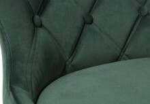 Stuhl >GRANBY< (2er Set) (B/H/T: 57x93x61 cm) in grün aus Metall, Samt - 57x93x61 (BxHxT)