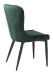 Stuhl >GRANBY< (2er Set) (B/H/T: 57x93x61 cm) in grün aus Metall, Samt - 57x93x61 (BxHxT)