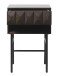 Beistelltisch >LATINA< (B/H/T: 46x70x46 cm) in dunkelbraun - 46x70x46 (BxHxT)