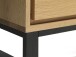 Highboard >LIVORNO< (B/H/T: 123x139x42 cm) in Wildeiche - 123x139x42 (BxHxT)