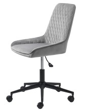 Bürostuhl >MILTON< (B/H/T: 60x81x60 cm) in Grau - 60x81x60 (BxHxT)