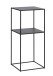 Beistelltisch >PEBBLE< (B/H/T: 35x80x35 cm) in schwarz - 35x80x35 (BxHxT)
