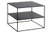 Beistelltisch >PEBBLE< (B/H/T: 65x50x65 cm) in schwarz - 65x50x65 (BxHxT)